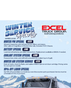 WINTER SERVICE SPECIALS